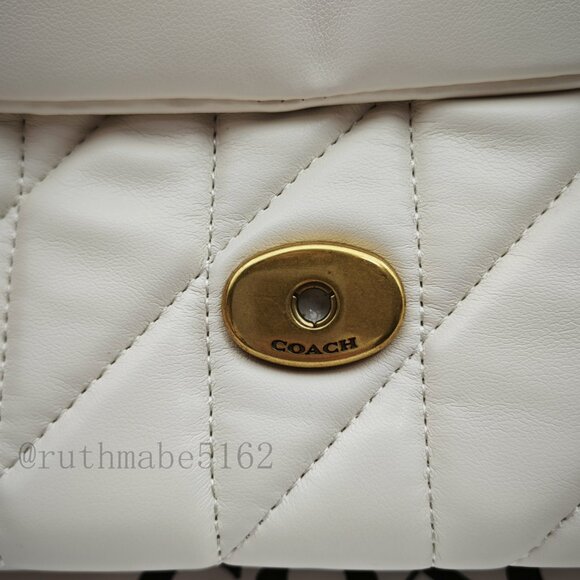 tabby Coach shoulder bag 26 with quilting - Picture 10 of 16